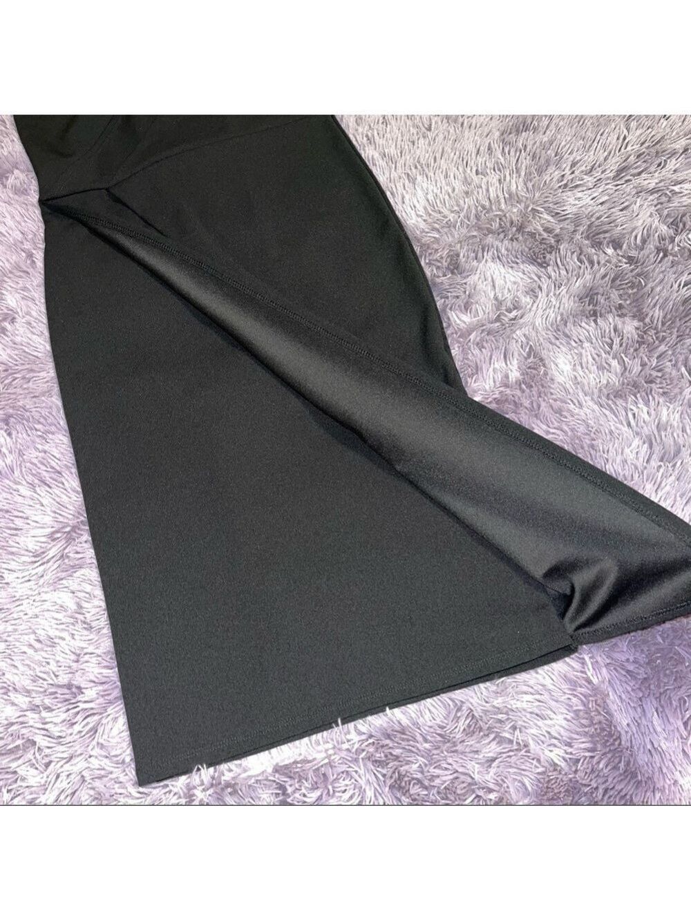 Missguided Strapless Asymmetrical Black Dress - Picture 5 of 8